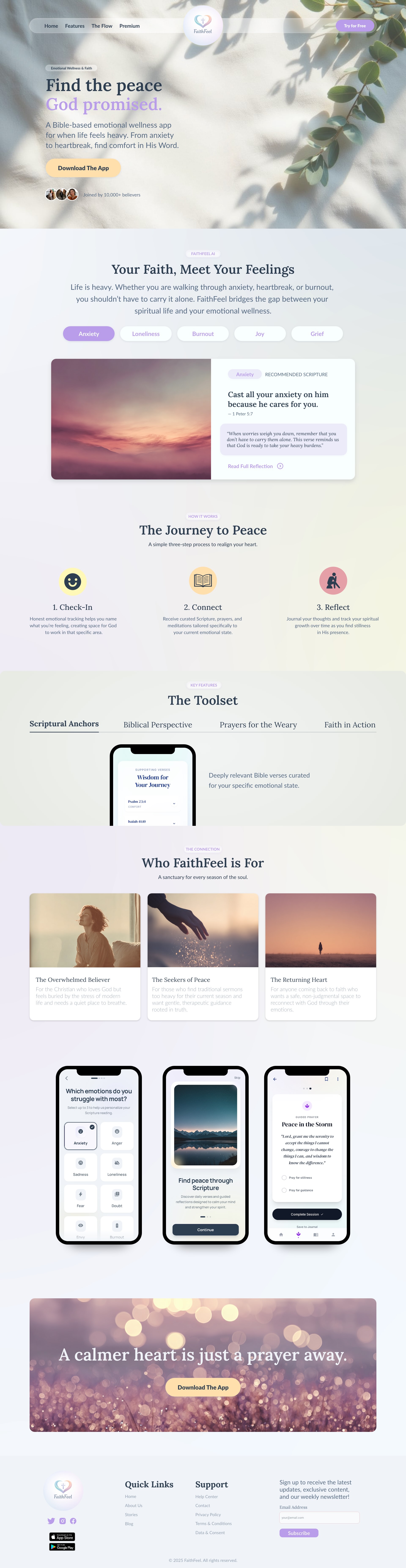 Faithfeel — Web Design